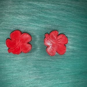 Hibiscus Flower Straw Topper